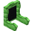 Black Green Bioshroom Seat Back icon