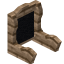 Black Joshua Seat Back icon