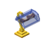 Blue Fancy Gold Lamp icon