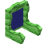 Blue Green Bioshroom Seat Back icon