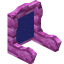 Blue Pink Bioshroom Seat Back icon