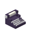 Blue Typewriter icon