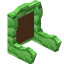 Brown Green Bioshroom Seat Back icon