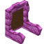 Brown Pink Bioshroom Seat Back icon