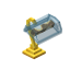 Cyan Fancy Gold Lamp icon