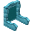 Cyan Blue Bioshroom Seat Back icon