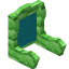 Cyan Green Bioshroom Seat Back icon