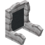 Gray White Mangrove Seat Back icon