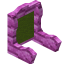 Green Pink Bioshroom Seat Back icon