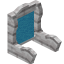 Light Blue White Mangrove Seat Back icon