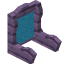 Light Blue Mauve Seat Back icon