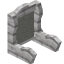 Light Gray White Mangrove Seat Back icon