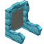 Light Gray Blue Bioshroom Seat Back icon