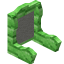 Light Gray Green Bioshroom Seat Back icon