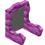 Light Gray Pink Bioshroom Seat Back icon