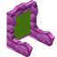 Lime Pink Bioshroom Seat Back icon