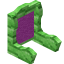 Magenta Green Bioshroom Seat Back icon