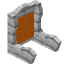 Orange White Mangrove Seat Back icon