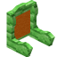 Orange Green Bioshroom Seat Back icon