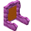Orange Pink Bioshroom Seat Back icon