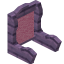 Pink Mauve Seat Back icon