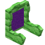 Purple Green Bioshroom Seat Back icon