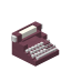 Purple Typewriter icon