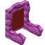 Red Pink Bioshroom Seat Back icon