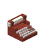 Red Typewriter icon