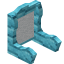 White Blue Bioshroom Seat Back icon