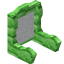 White Green Bioshroom Seat Back icon