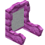 White Pink Bioshroom Seat Back icon