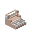 White Typewriter icon