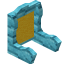 Yellow Blue Bioshroom Seat Back icon