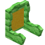 Yellow Green Bioshroom Seat Back icon