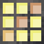 Square Yellow Stained Glass icon
