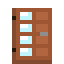 Tile Windowed Acacia Door icon