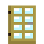 Tile Windowed Bamboo Door icon