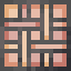 Woven Orange Stained Glass icon