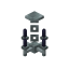 Black Silver Chandelier icon