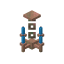 Exposed Light Blue Copper Chandelier icon