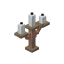 Exposed White Copper Candelabra icon