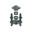 Gray Silver Chandelier icon