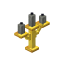 Light Gray Golden Candelabra icon