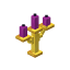 Magenta Golden Candelabra icon
