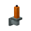 Orange Silver Wall Candle icon