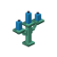 Oxidized Light Blue Copper Candelabra icon