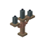 Waxed Exposed Gray Copper Candelabra icon