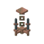 Waxed Exposed Gray Copper Chandelier icon