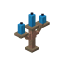 Waxed Exposed Light Blue Copper Candelabra icon